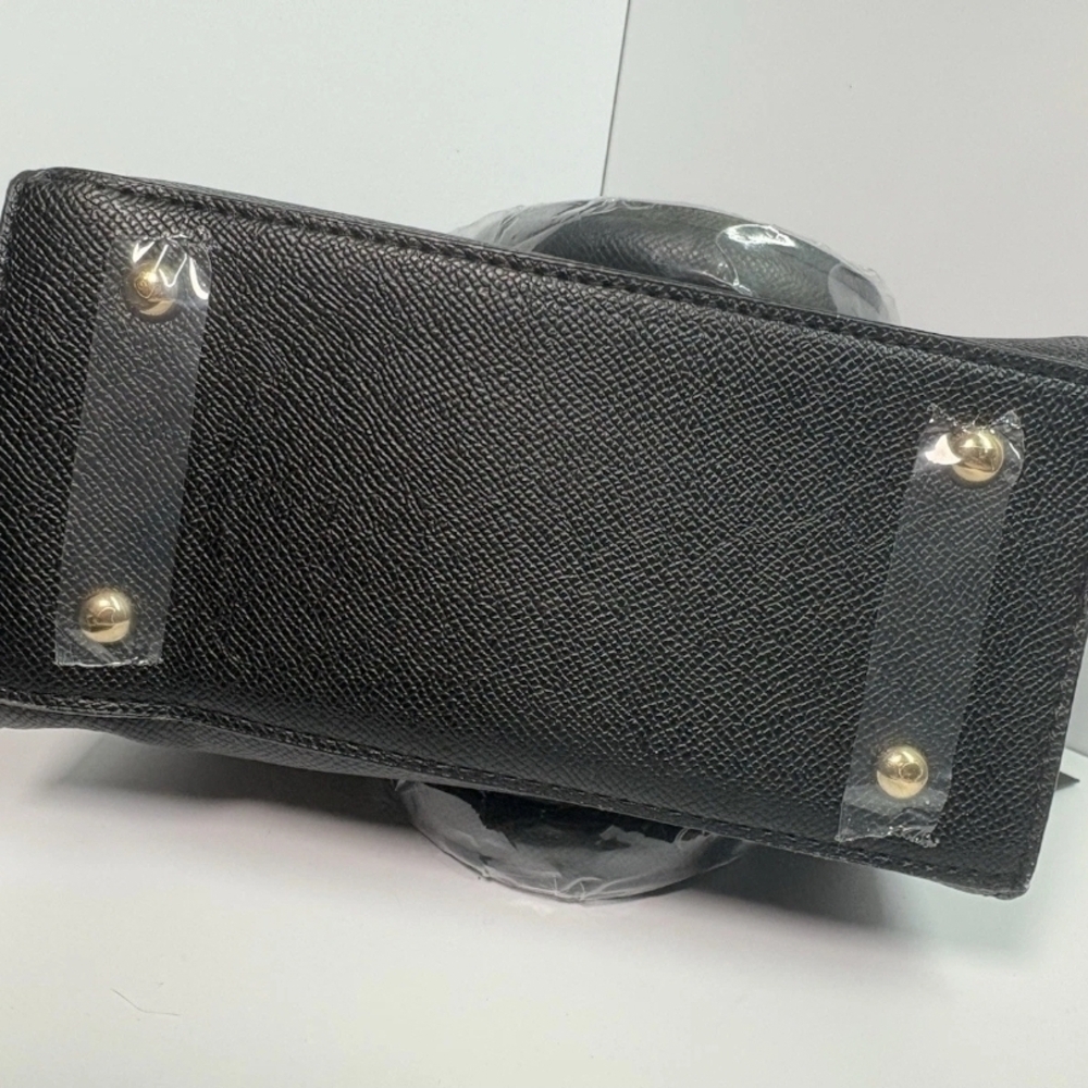 Bebe Leilani Black Crossbody Bag with Gold Accents - Picture 3 of 7